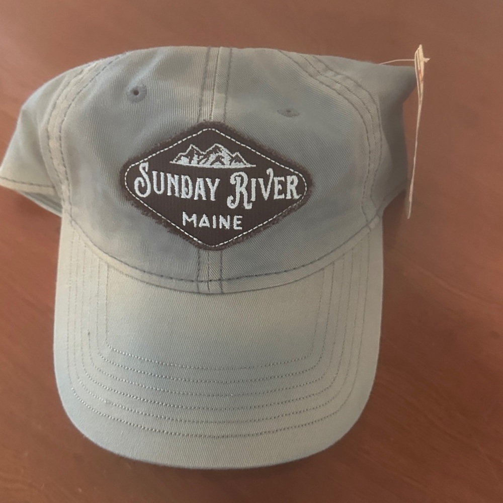 NWT Brand new Sunday River Maine Tie Dye Style Blue Baseball Cap by Ouray